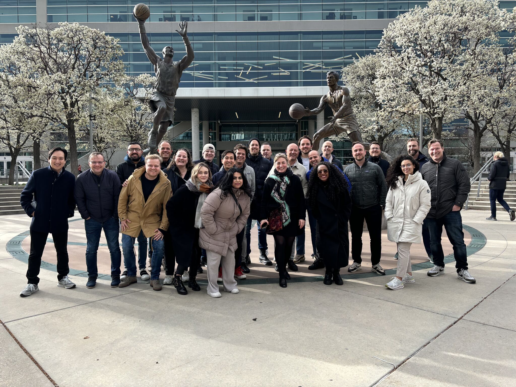 Delta Center · the cohort outside